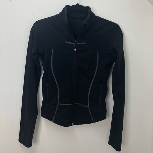 lululemon athletica Tops - Lululemon Black Xipt Up Long Sleeve